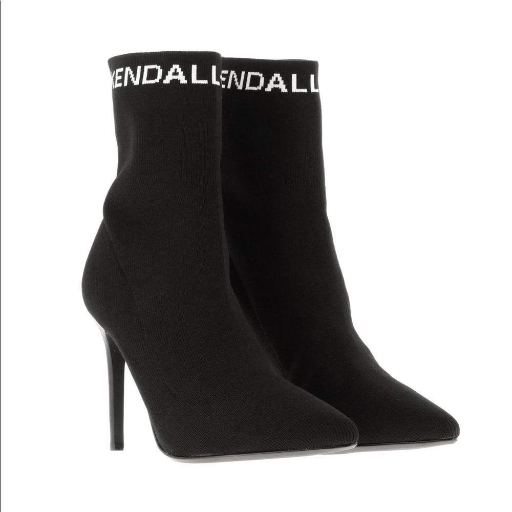 NWT Kendall And Kylie Miranda Black Sock Boot - Picture 3 of 5